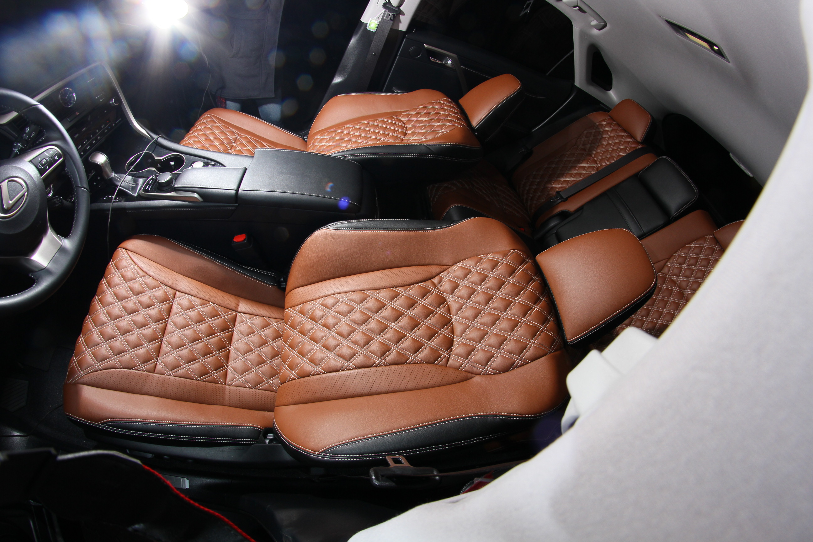 Lexus Rx Custom Interior Custom Stitch Diamonds