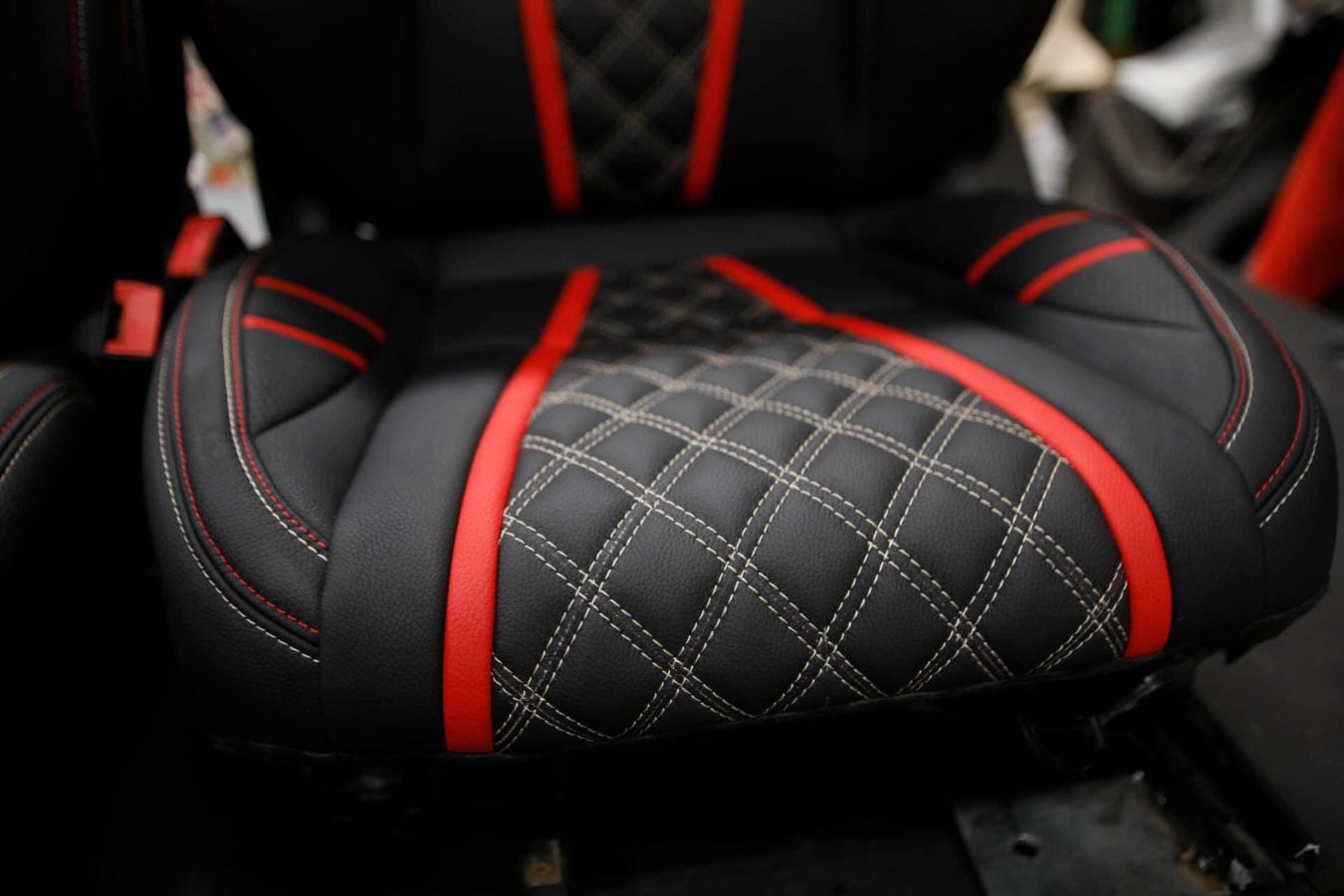Auto Upholstery for your car `s interior with leather, vinyl or fabric